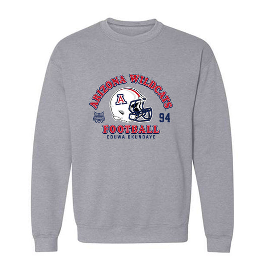 Arizona - NCAA Football : Eduwa Okundaye - Sports Shersey Crewneck Sweatshirt-0