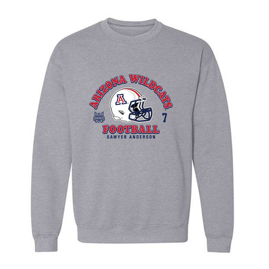 Arizona - NCAA Football : Sawyer Anderson - Sports Shersey Crewneck Sweatshirt-0