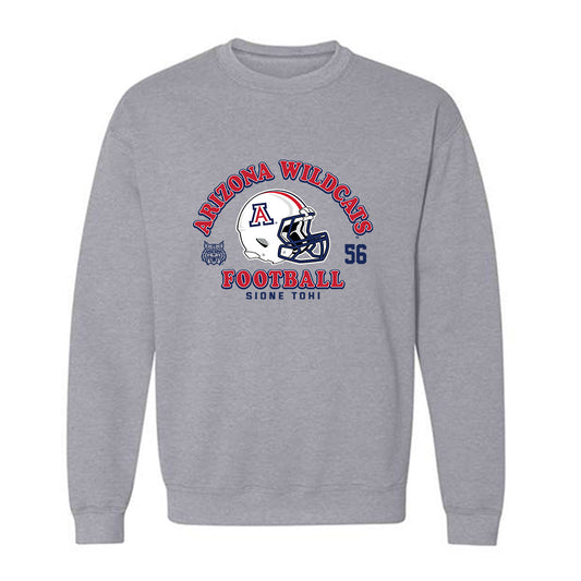 Arizona - NCAA Football : Sione Tohi - Sports Shersey Crewneck Sweatshirt-0