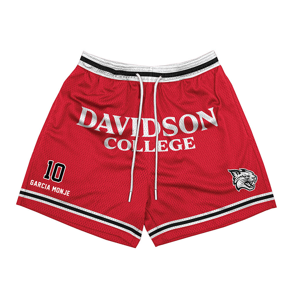 Davidson - NCAA Women's Basketball : Ines Garcia Monje - Red Shorts-0