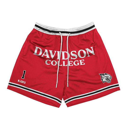 Davidson - NCAA Football : Dominic Njoku - Red Shorts