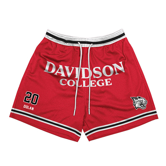 Davidson - NCAA Football : Henry Dolan - Red Shorts