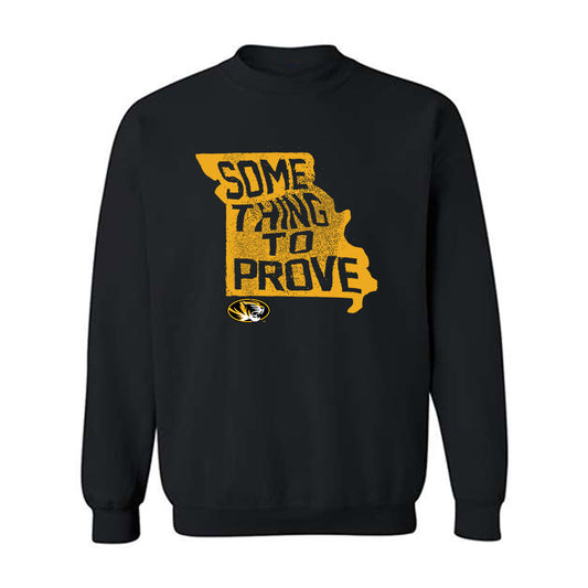 Missouri - NCAA Football : Connor Weselman - STP Black Crewneck Sweatshirt-0