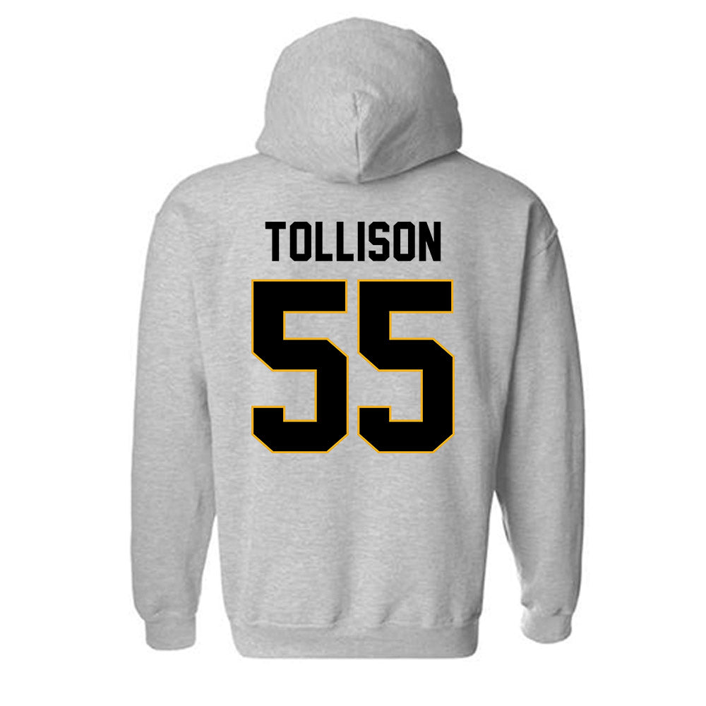 Missouri - NCAA Football : Connor Tollison - STP Grey Hooded Sweatshirt