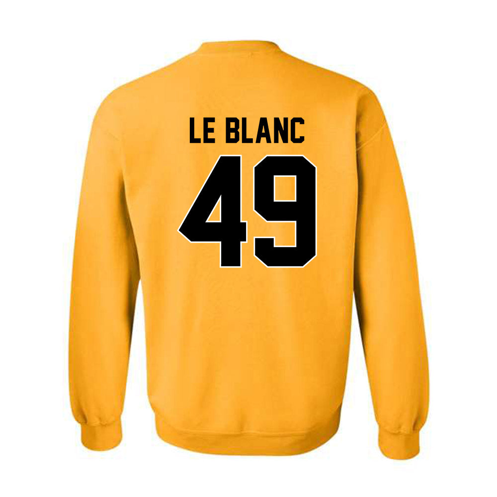 Missouri - NCAA Football : Brett Le Blanc - STP Gold Crewneck Sweatshirt