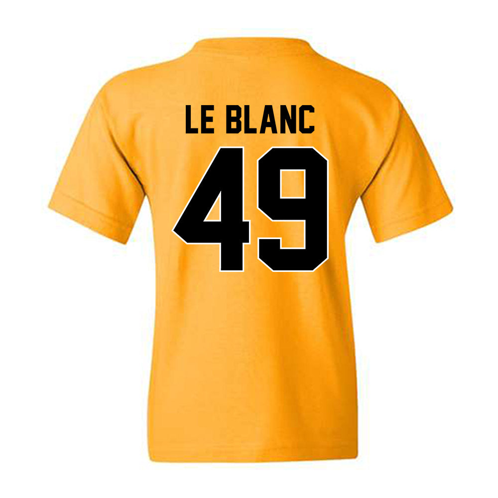 Missouri - NCAA Football : Brett Le Blanc - STP Gold Youth T-Shirt