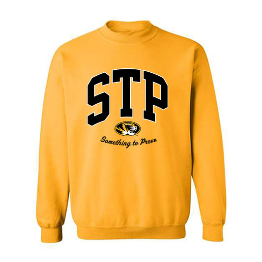 Missouri - NCAA Football : Maddux Hermestroff - STP Gold Crewneck Sweatshirt-0