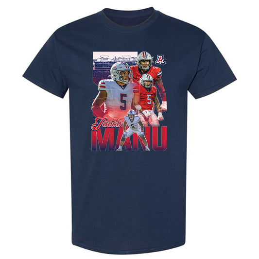 Arizona - NCAA Football : Jacob Manu - Player Collage T-Shirt