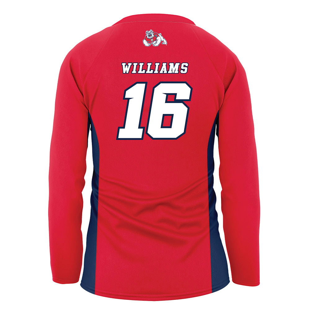 Fresno State - NCAA Women's Volleyball : Addison Williams - Red Volleyball Jersey-1