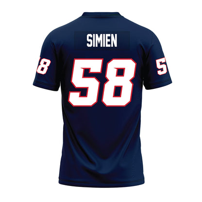 Fresno State - NCAA Football : Marcus Simien - Navy Premium Football Jersey-1