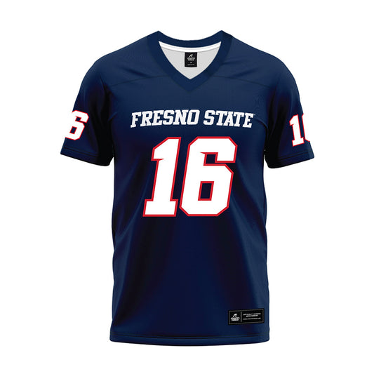 Fresno State - NCAA Football : Ah'Marion Ashley - Navy Premium Football Jersey