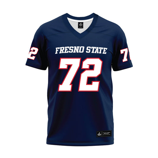 Fresno State - NCAA Football : Edward Fonua - Navy Premium Football Jersey