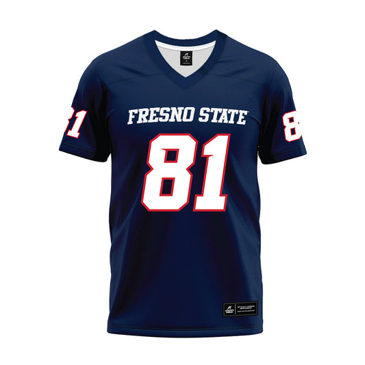 Fresno State - NCAA Football : Jordan Brown - Navy Premium Football Jersey-0