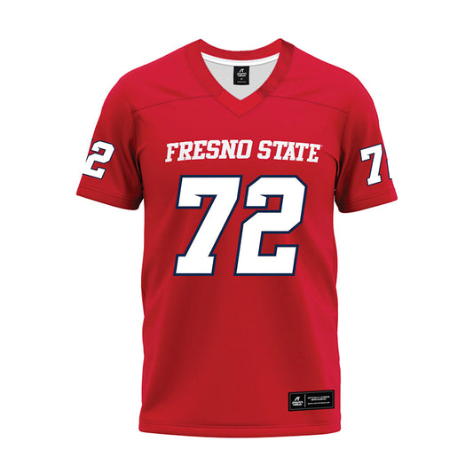 Fresno State - NCAA Football : Edward Fonua - Red Premium Football Jersey