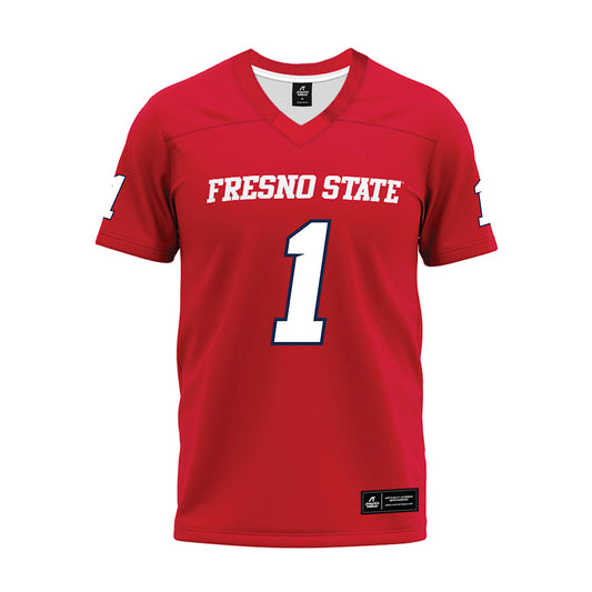 Fresno State - NCAA Football : Jakari Embry - Red Premium Football Jersey-0