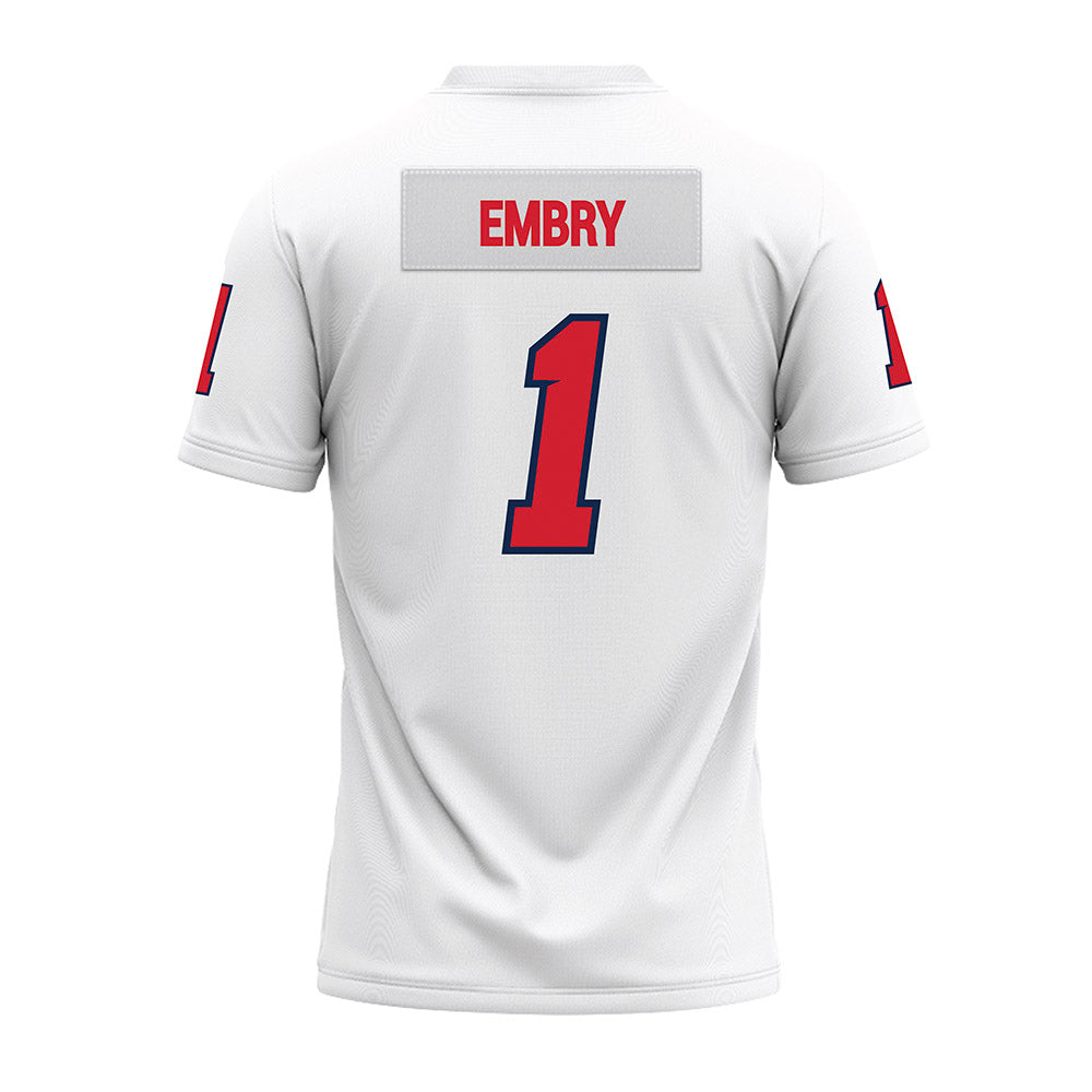 Fresno State - NCAA Football : Jakari Embry - White Premium Football Jersey-1