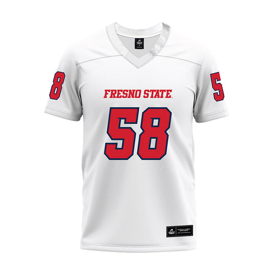 Fresno State - NCAA Football : Marcus Simien - White Premium Football Jersey-0