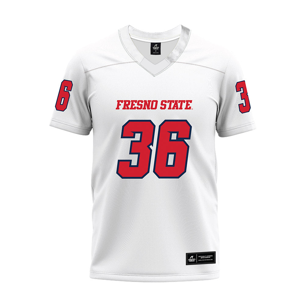 Fresno State - NCAA Football : Tommy Nix - White Premium Football Jersey