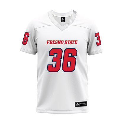 Fresno State - NCAA Football : Tommy Nix - White Premium Football Jersey