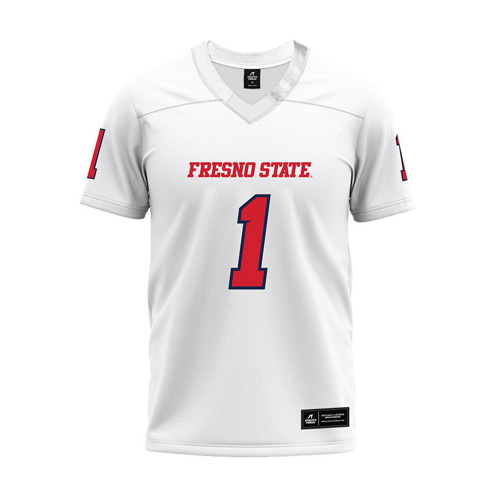 Fresno State - NCAA Football : Jakari Embry - White Premium Football Jersey-0