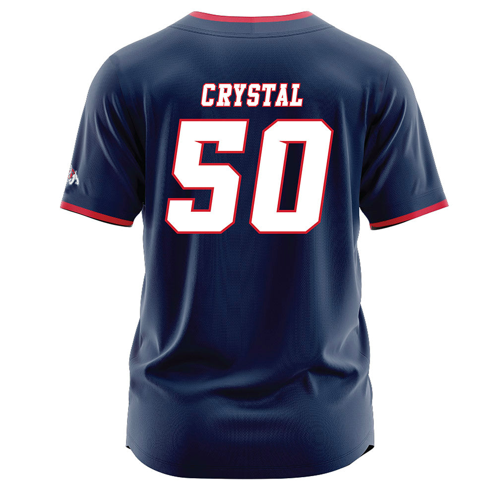 Fresno State - NCAA Baseball : Douglas Crystal - Navy Jersey-1