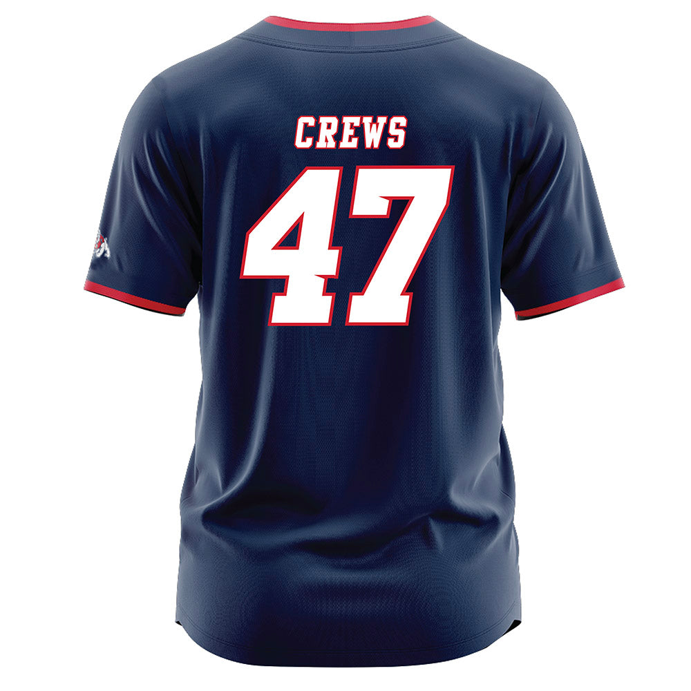 Fresno State - NCAA Baseball : Hayden Crews - Navy Jersey-1