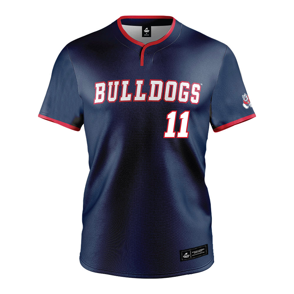 Fresno State - NCAA Baseball : Brady Hewitt - Navy Jersey-0