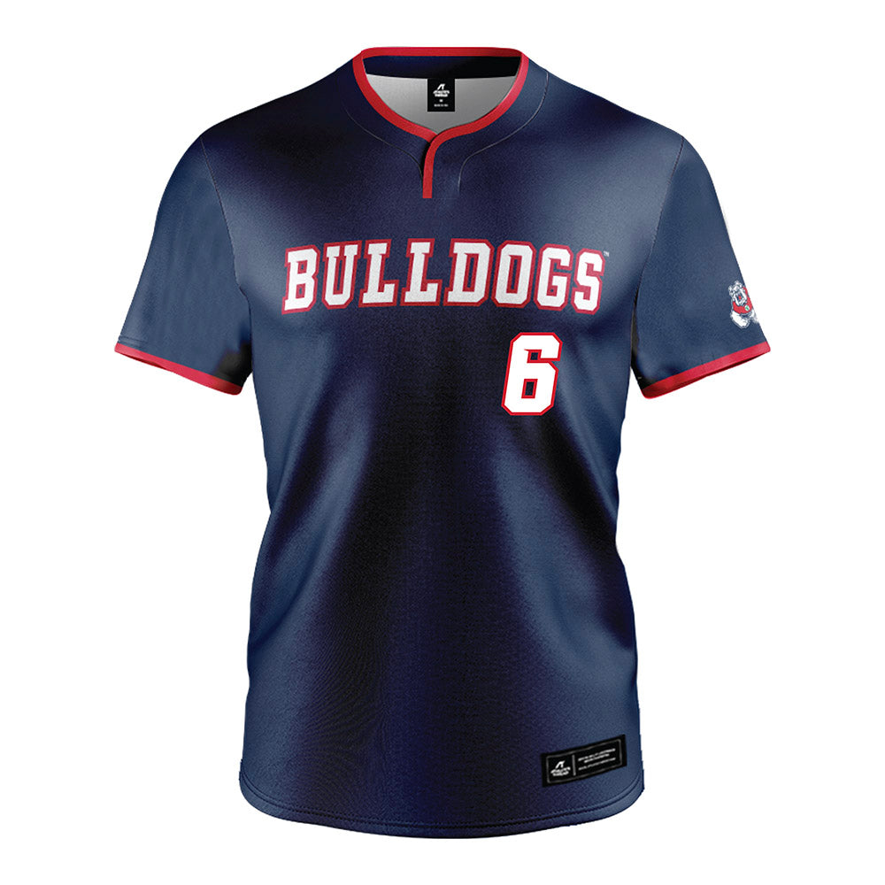 Fresno State - NCAA Baseball : Lee Trevino - Navy Jersey-0