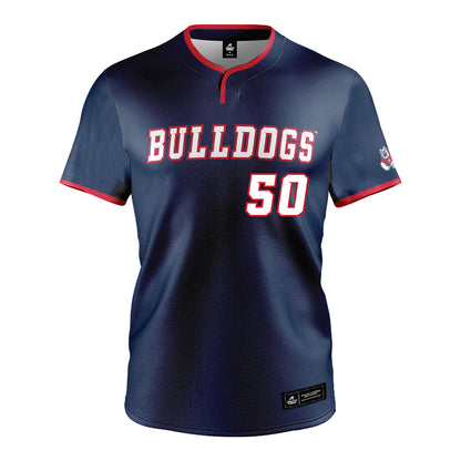 Fresno State - NCAA Baseball : Douglas Crystal - Navy Jersey-0