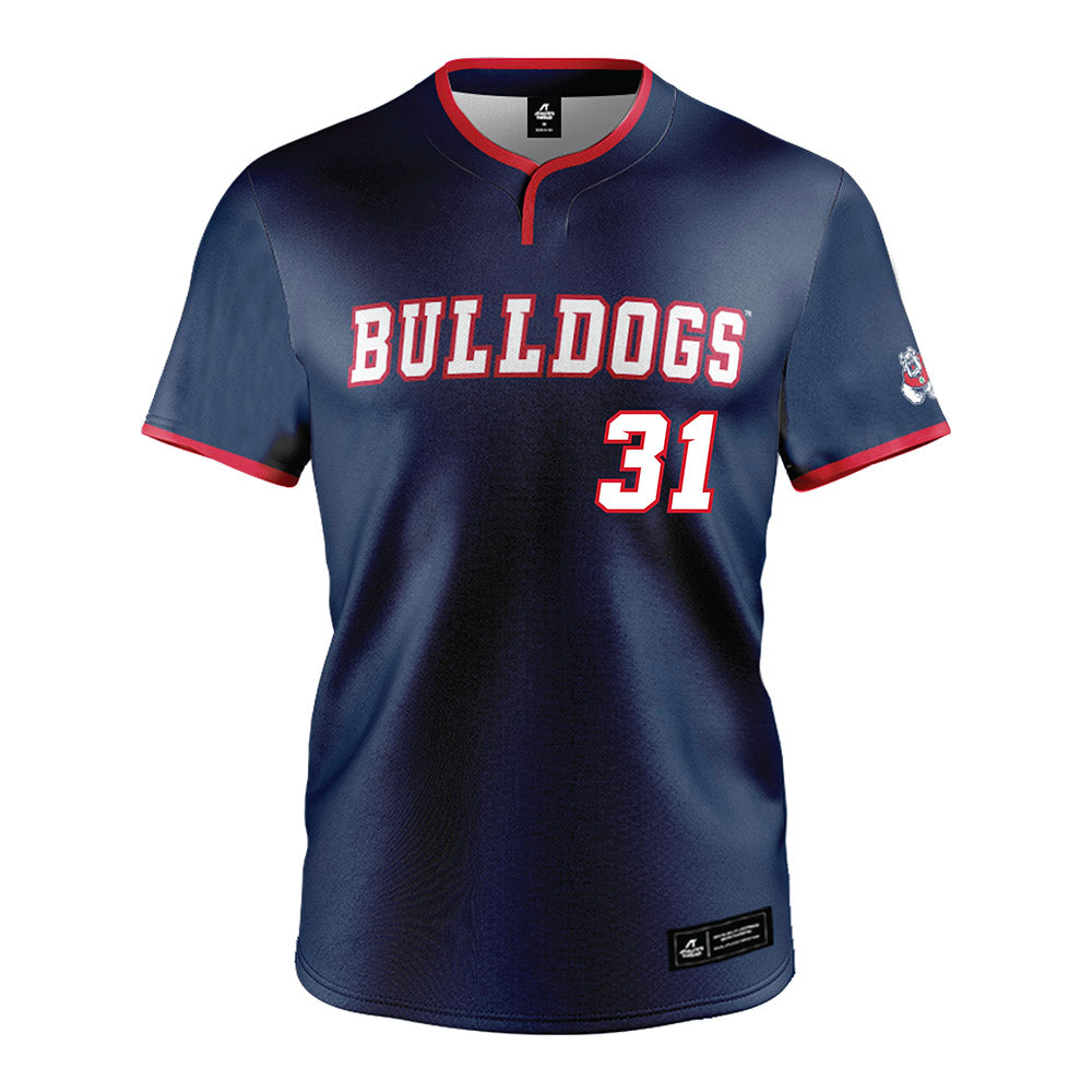 Fresno State - NCAA Baseball : Mike Mckernan - Navy Jersey