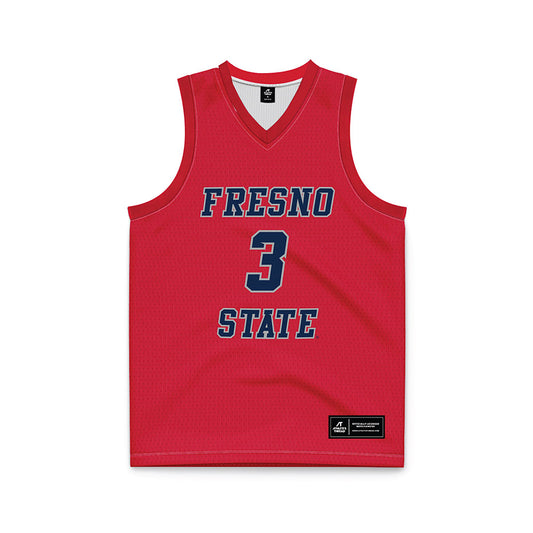 Fresno State - NCAA Women's Basketball : Danae Powell - Red Basketball Jersey