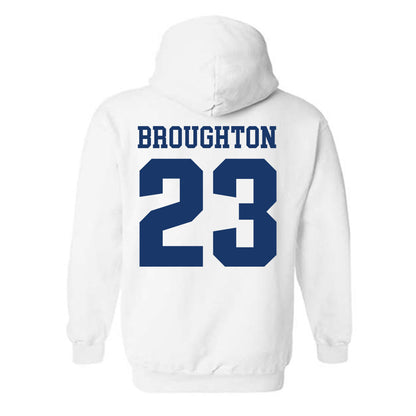 Francis Marion - NCAA Men's Basketball : Jaden Broughton - Classic Shersey Hooded Sweatshirt-1