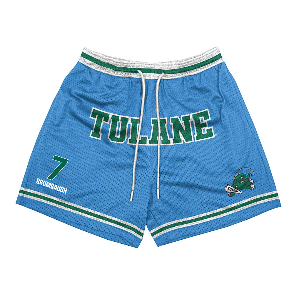 Tulane - NCAA Men's Basketball : Rowan Brumbaugh - Shorts-0