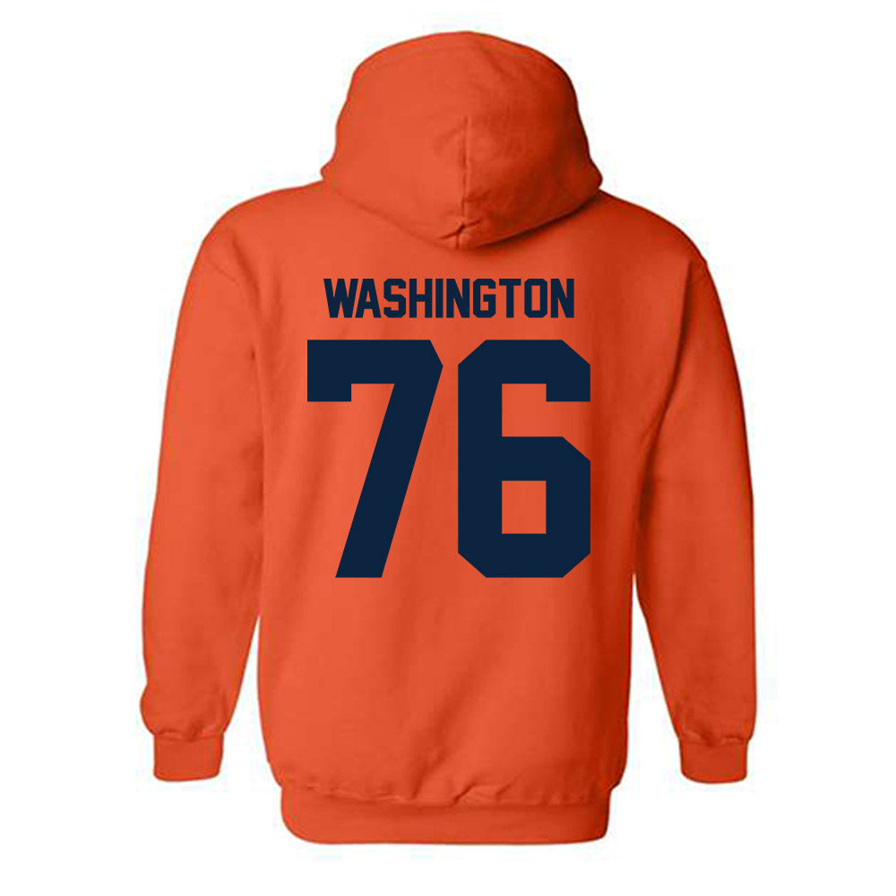 Syracuse - NCAA Football : Byron Washington - Classic Shersey Hooded Sweatshirt-1