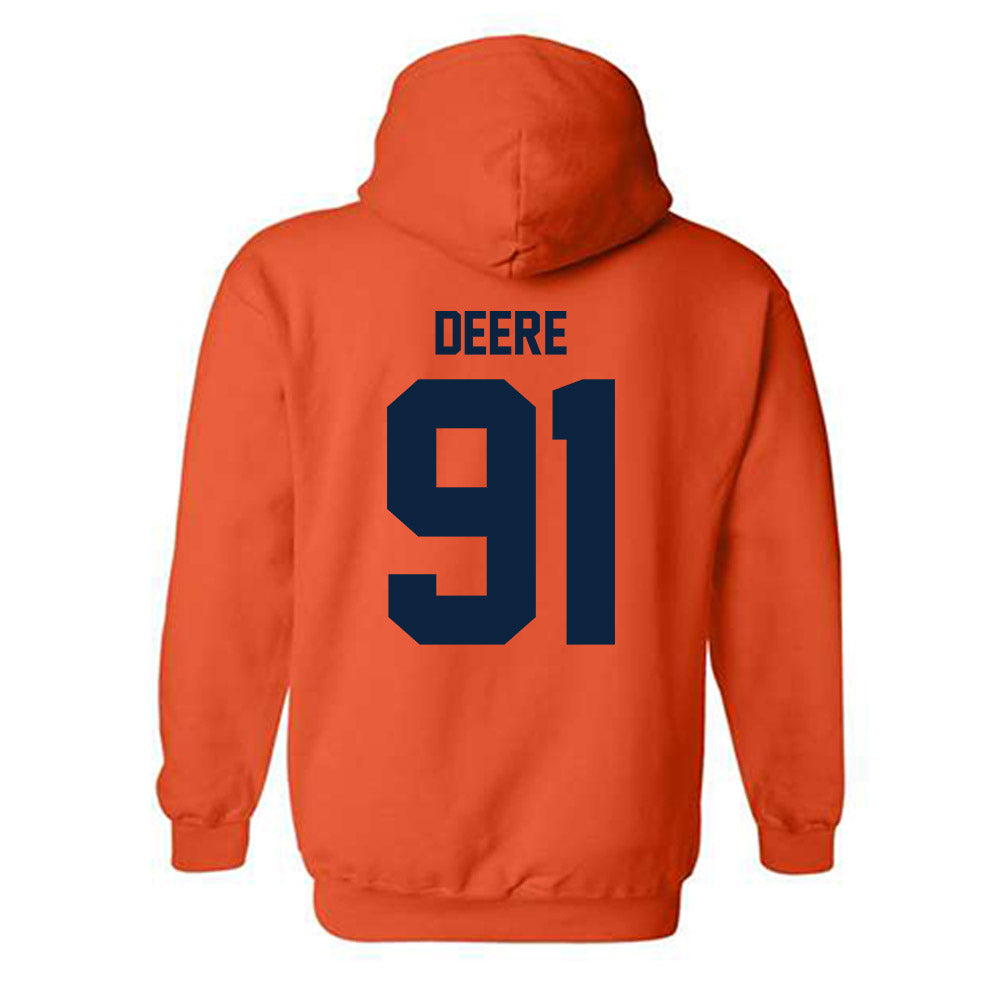 Syracuse - NCAA Men's Lacrosse : Trey Deere - Classic Shersey Hooded Sweatshirt-1