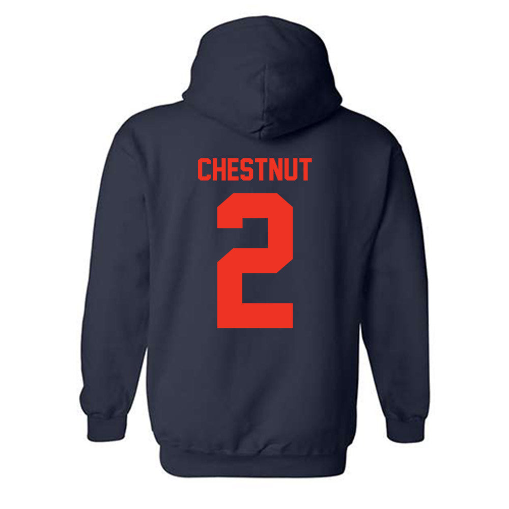 Syracuse - NCAA Football : Duce Chestnut - Classic Shersey Hooded Sweatshirt-1