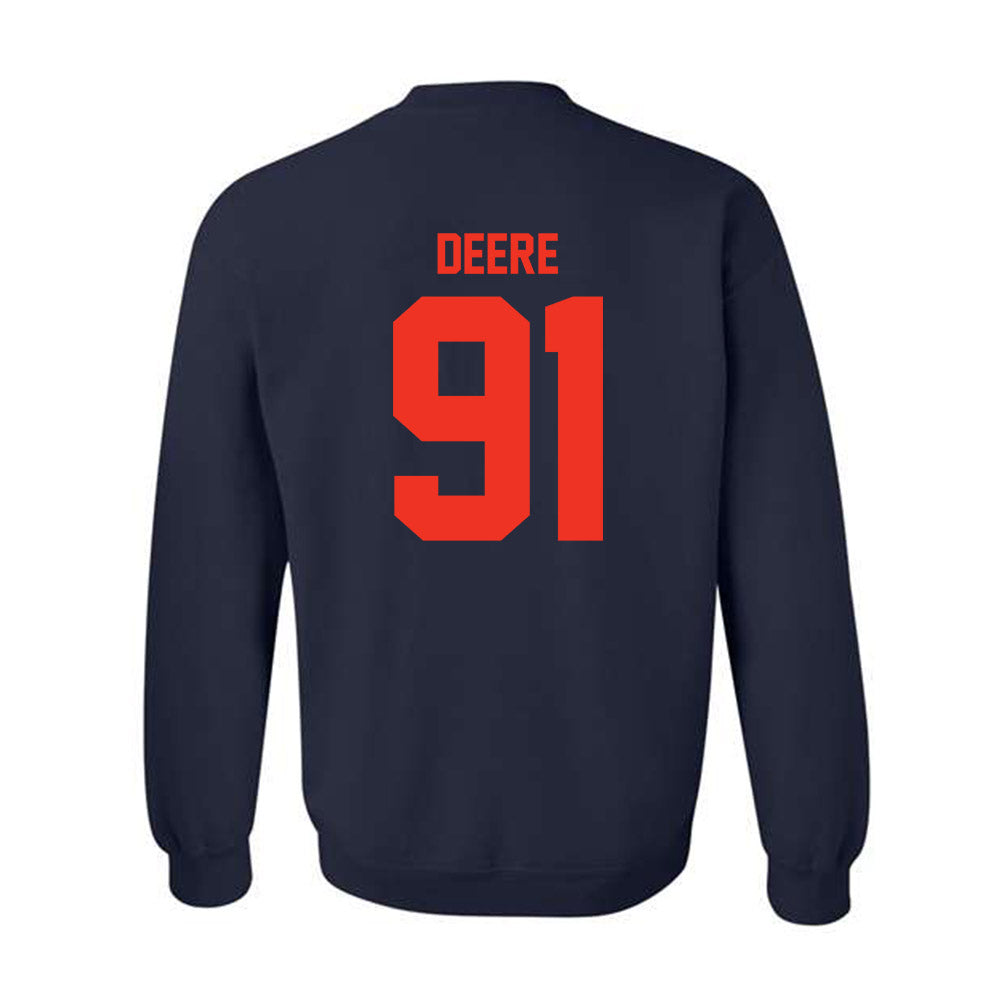 Syracuse - NCAA Men's Lacrosse : Trey Deere - Classic Shersey Crewneck Sweatshirt-1