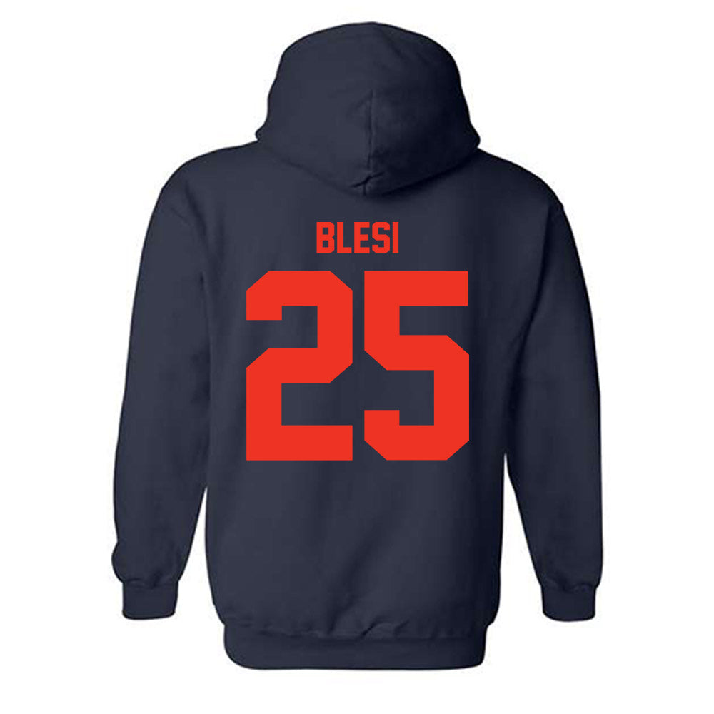 Syracuse - NCAA Women's Lacrosse : Ella Blesi - Classic Shersey Hooded Sweatshirt-1