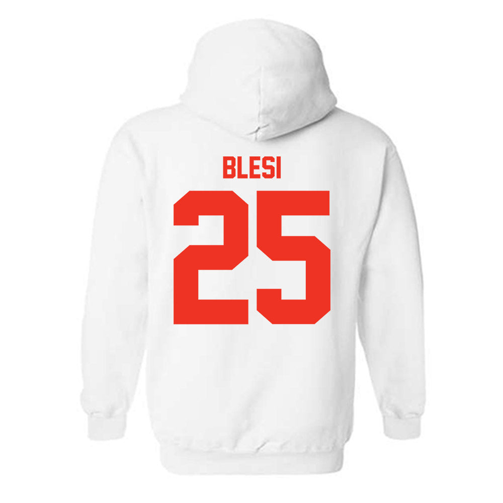 Syracuse - NCAA Women's Lacrosse : Ella Blesi - Classic Shersey Hooded Sweatshirt-1