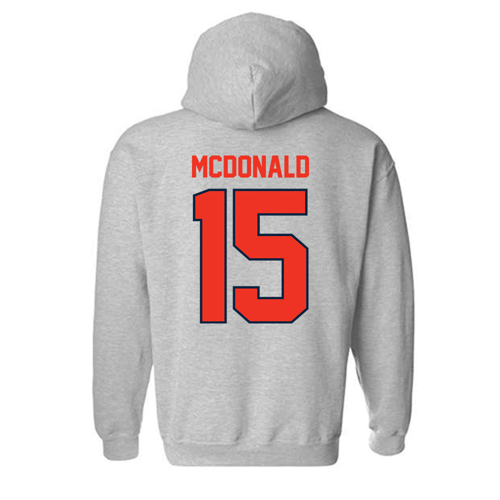 Syracuse - NCAA Football : Derek McDonald - Classic Shersey Hooded Sweatshirt-1