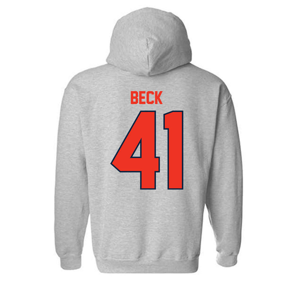 Syracuse - NCAA Men's Lacrosse : Jordan Beck - Classic Shersey Hooded Sweatshirt-1