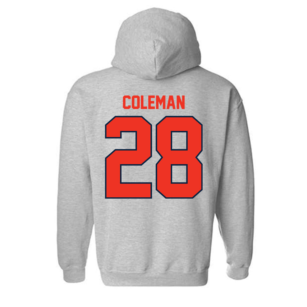 Syracuse - NCAA Football : Malachi Coleman - Classic Shersey Hooded Sweatshirt-1
