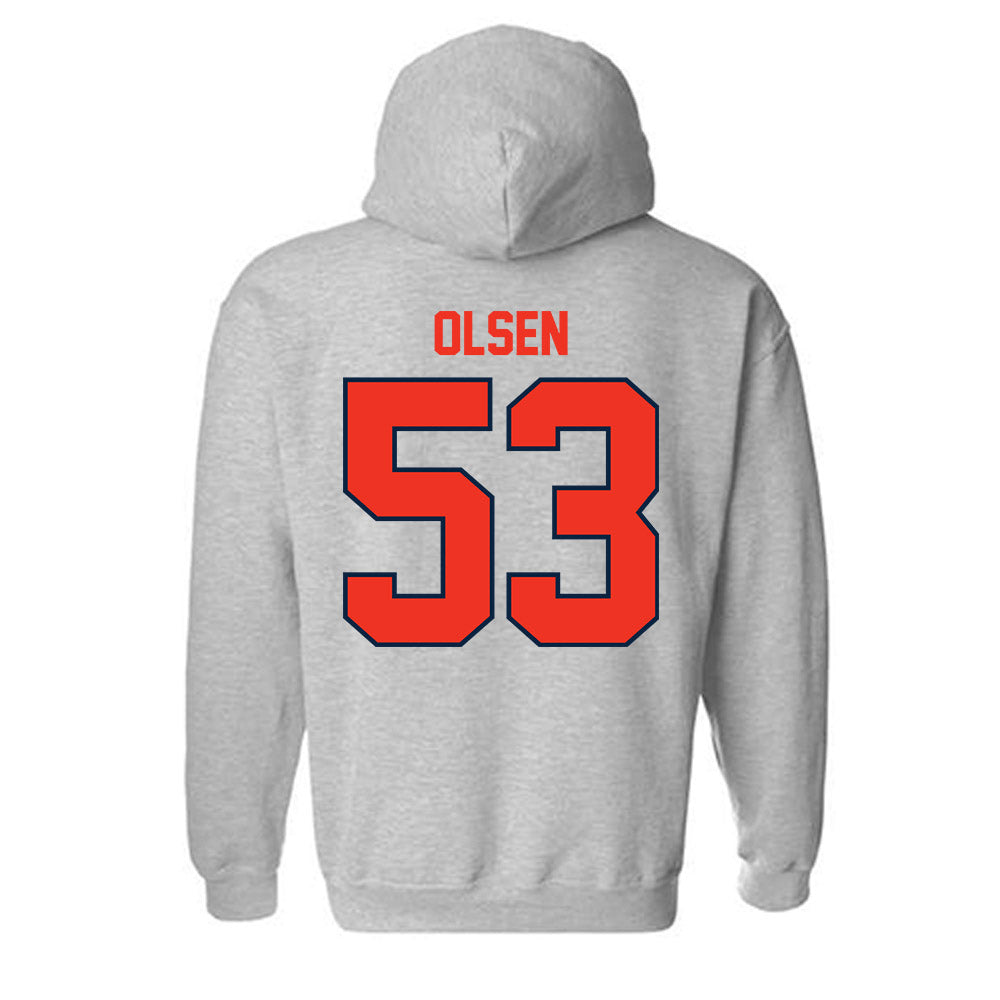Syracuse - NCAA Football : Ted Olsen - Classic Shersey Hooded Sweatshirt-1