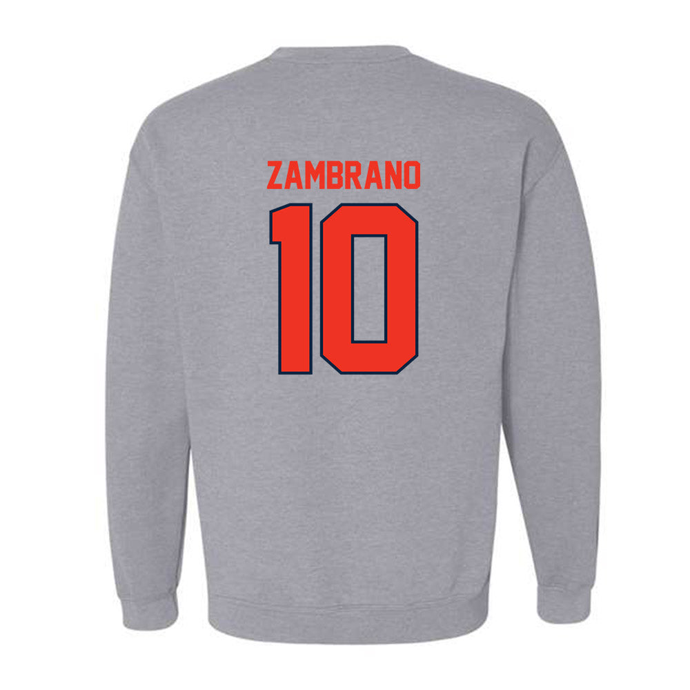 Syracuse - NCAA Men's Soccer : Carlos Zambrano - Classic Shersey Crewneck Sweatshirt-1