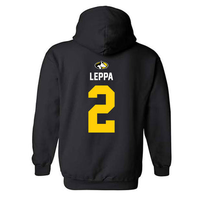 Michigan Tech - NCAA Men's Ice Hockey : Tom Leppa - Generic Shersey Hooded Sweatshirt