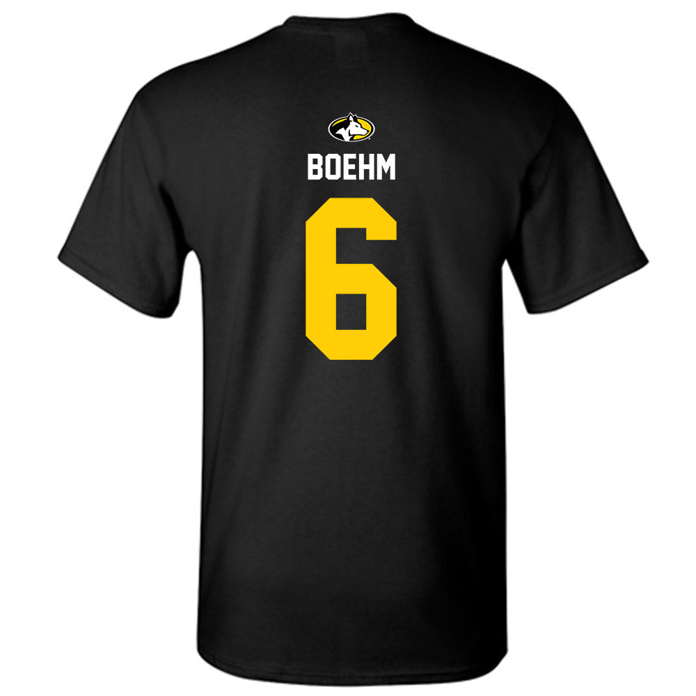 Michigan Tech - NCAA Men's Ice Hockey : Brayden Boehm - Generic Shersey T-Shirt-1