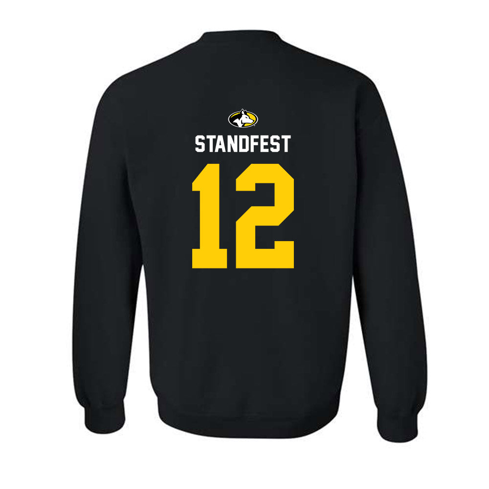 Michigan Tech - NCAA Women's Basketball : Kendall Standfest - Generic Shersey Crewneck Sweatshirt