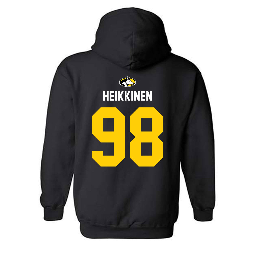 Michigan Tech - NCAA Football : Gauge Heikkinen - Generic Shersey Hooded Sweatshirt-1