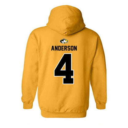 Michigan Tech - NCAA Men's Ice Hockey : Jack Anderson - Generic Shersey Hooded Sweatshirt-1