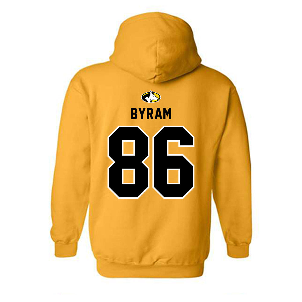 Michigan Tech - NCAA Football : Connor Byram - Generic Shersey Hooded Sweatshirt-1